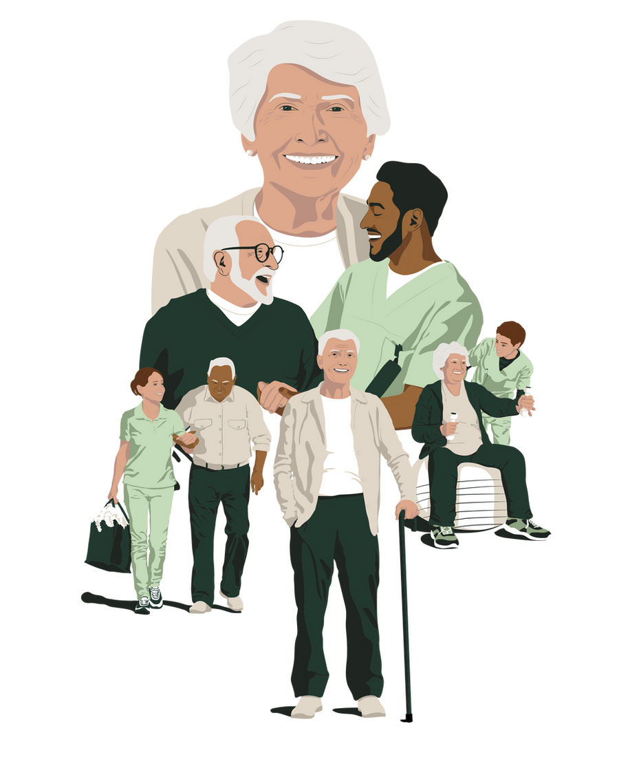 Illustration zweier Personen
